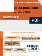 A Evolução Da População Portuguesa - GeoPort.
