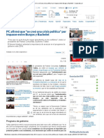 PC Afirmó Que _se Creó Una Crisis Política_ Por Impasse Entre Burgos y Bachelet - Cooperativa 1 Ene 2016