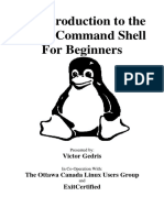Unix Shell Intro