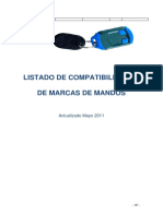 Listado compatibilidades mandos marcas 2011