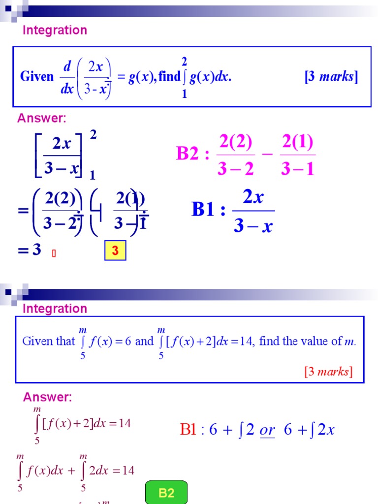 Integration Techniques and Solutions | PDF