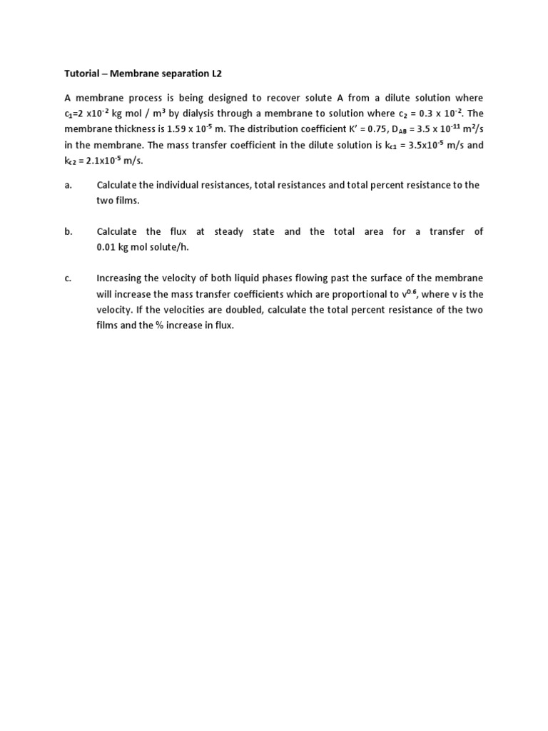 Tutorial Membrane L2 | PDF | Science & Mathematics