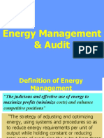 the Energy Management & Audit