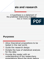 Hypothesis and Research Questionppppp