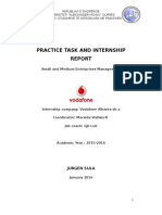 Practice Task and Internship Report