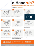 Rub Hands For Hand Hygiene! Wash Hands When Visibly Soiled: Duration of The Entire Procedure