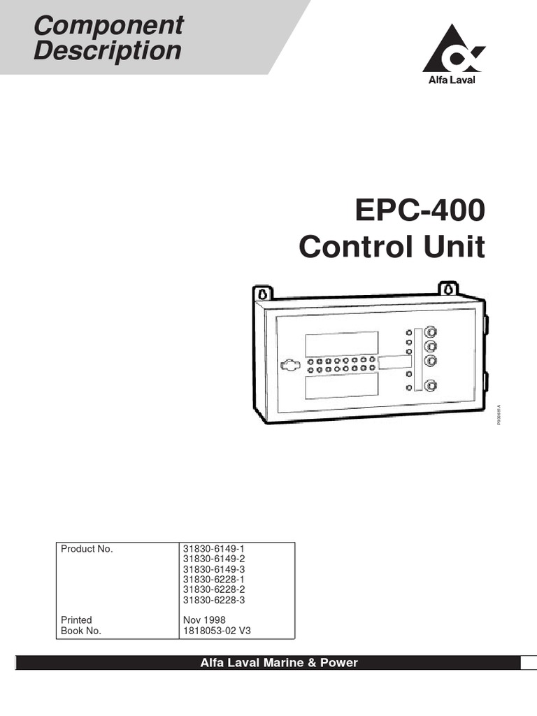 Epc-400 (Plc Control Unit) - Alfa Laval - Abid Javed Dar | Relay |  Parameter (Computer Programming)