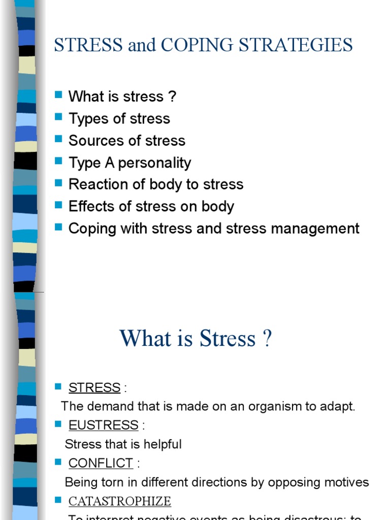 Stress and Coping Strategies Overview | PDF | Coping (Psychology ...