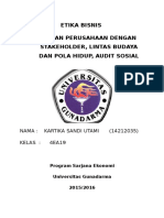 Tugas 5 Hubungan Perusahaan Dengan Stakeholder, Lintas Budaya Dan Pola Hidup, Audit Sosial