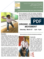 Origins of Eastern Movement: Saturday, March 27 1 PM - 4 PM