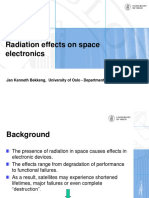 Radiation Effects On Space Electronics