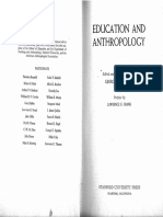 Anthropology and Education Book PDF