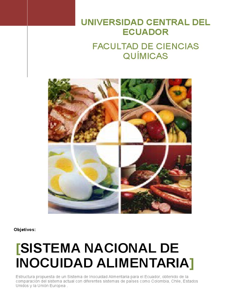 Sistema Nacional de Inocuidad Alimentaria | PDF | Análisis de Riesgo y ...