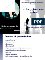Cargo Insurance Policy - 2012