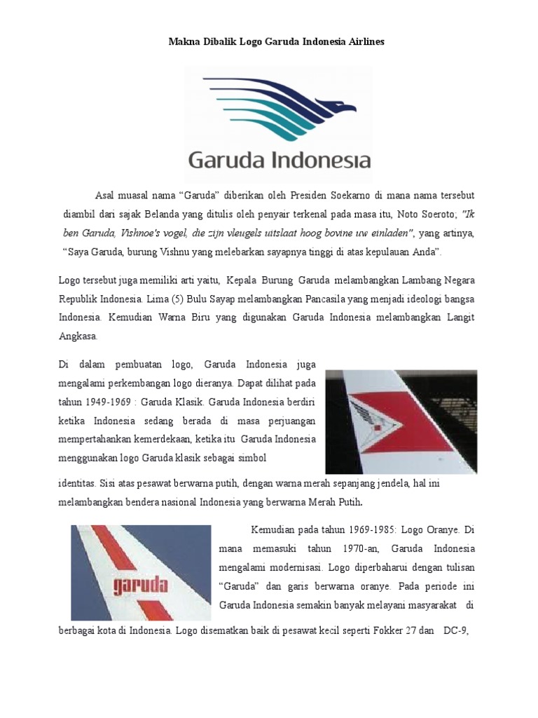 Makna Dibalik Logo Garuda Indonesia Airlines
