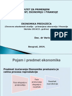 Prezentacija Predmeta Ekonomika Preduzeca