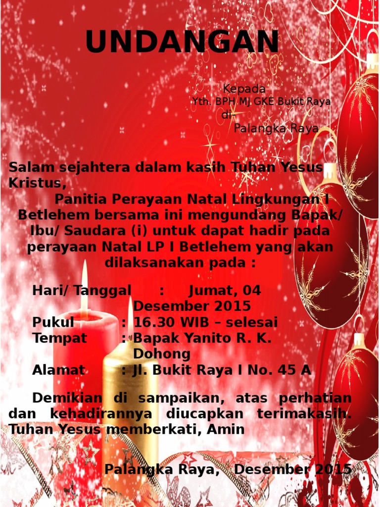 Undangan Natal