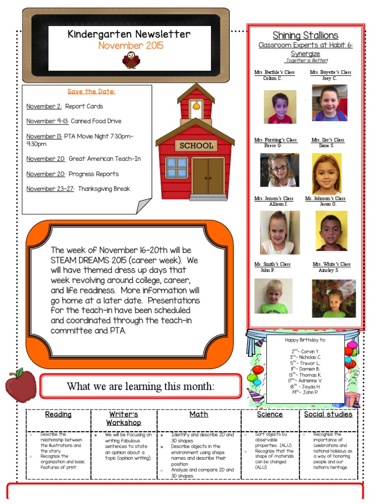 November Newsletter 2015 | PDF | Social Science