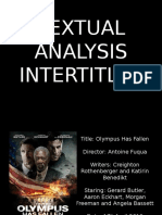 Olympus Has Fallen Textual Analysis INTERTITLES