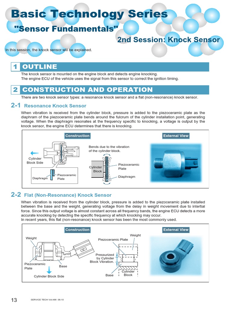 Knock Sensor Types and Functions Explained | PDF