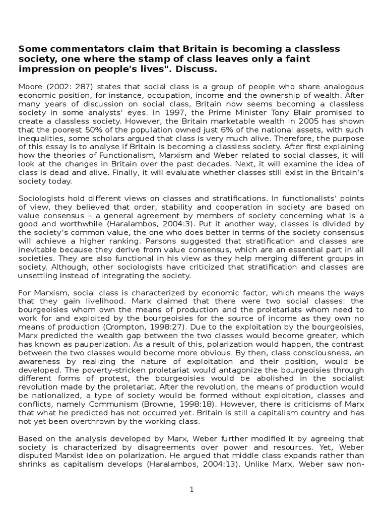 Classless stateless society image