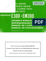Manual Generador Honda E300
