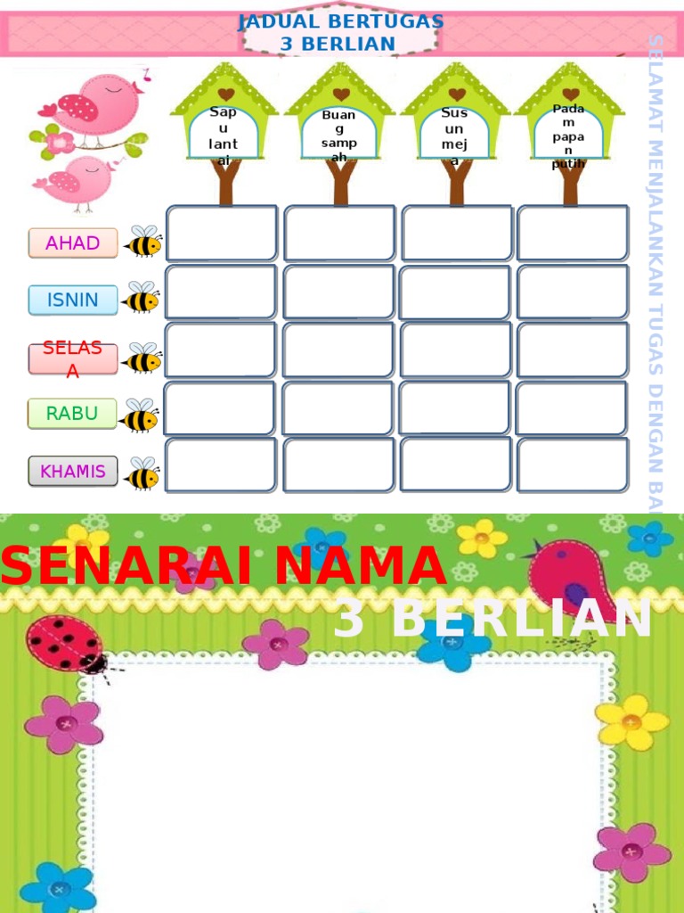 25+ Trend Terbaru Jadual Bertugas Kelas Yang Kreatif - Stylus Point