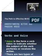 Active and Passive Voice Note