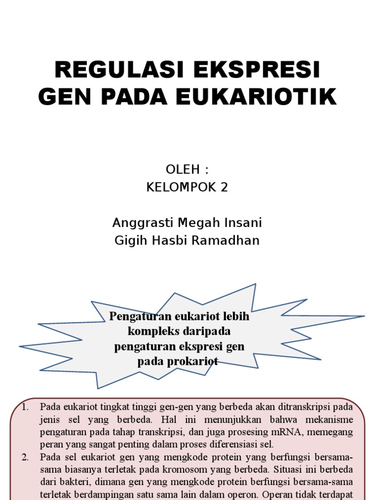 Regulasi Ekspresi Gen Eukariotik | PDF