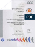 Certificado ISO 9001 Abril 2010