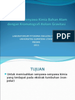 Pemisahan Senyawa Kimia Bahan Alam Dengan Kromatografi Kolom