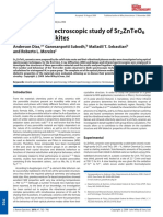 Vibrationel Spectroscopy of Sr2ZnTeO6