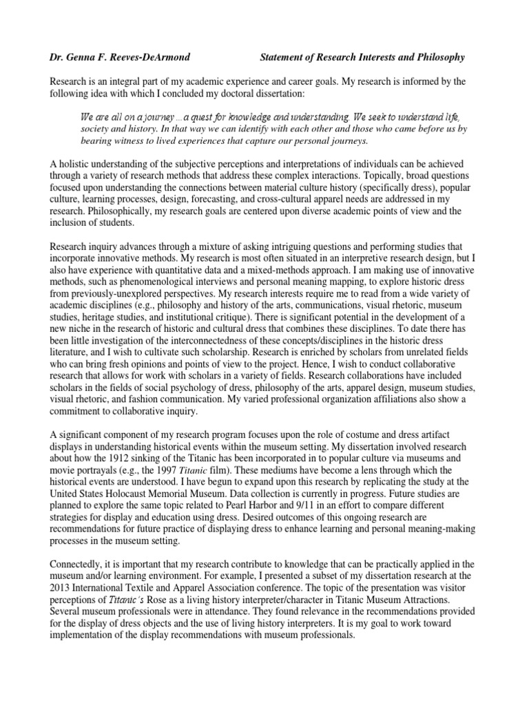 Research statement sample for faculty position pdf picture