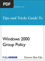 Windows 2000 Group Policy