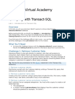 Lab01 - Insqlroduction To Transact-SQL