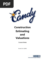 C201 - Construction Estimating & Valuations - Rev 3.0