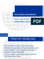 Ekološka Sigurnost PDF