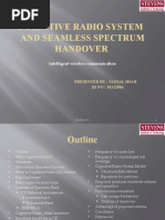 Cognitive Radio System and Seamless Spectrum Handover