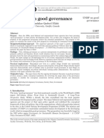 UNDP On Good Governance