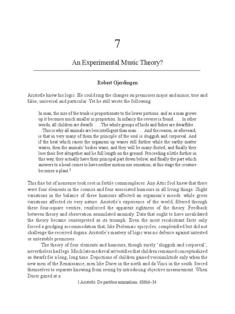 An Experimental Music Theory PDF Experiment Music Theory