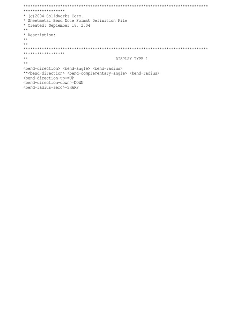 Bend Note Format Definition Guide | PDF