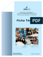 Ficha Tecnica Encuesta Nacional a Instituciones Educativas 2015