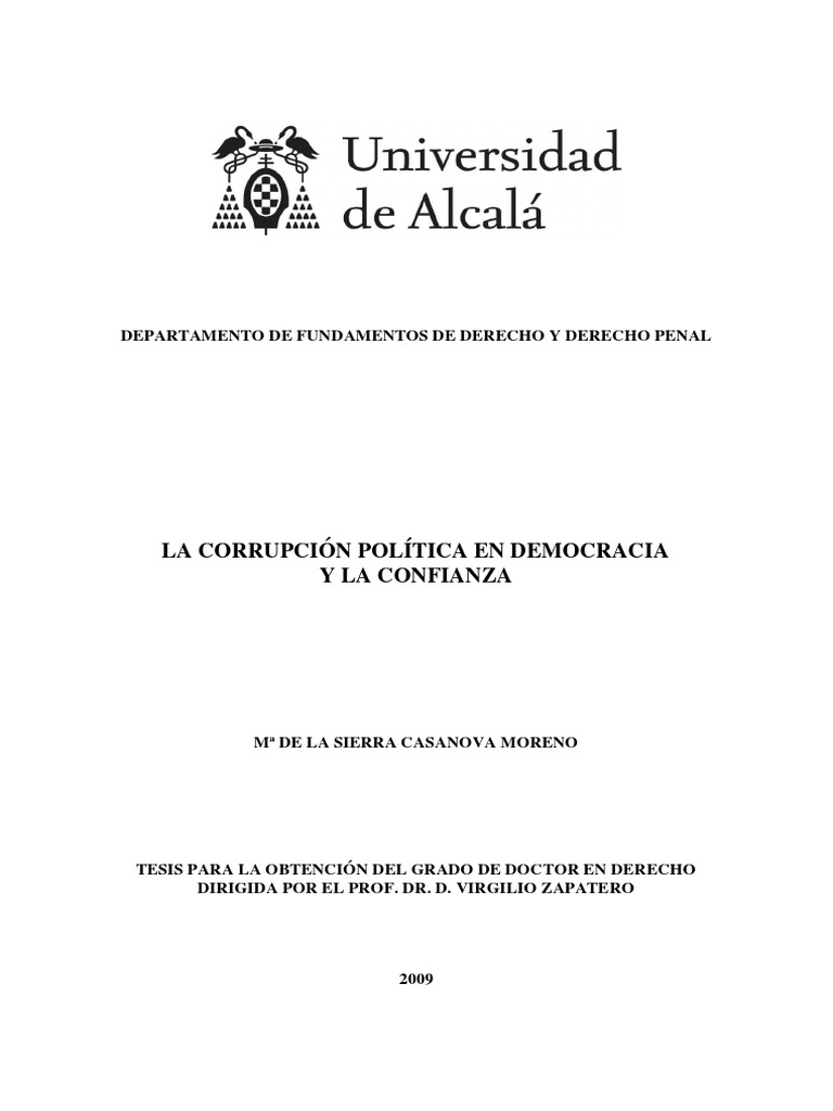 La Corrupción Política en La Democracia y La Confianza PDF | PDF ...