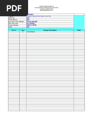 Control Plan