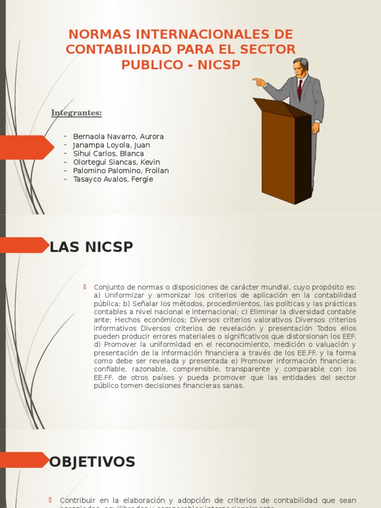 Normas Internacionales De Contabilidad Para El Sector Publico Nicsp