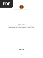 Globalização - Implicações Para o Desenvolvimento Sustentável (Ces-1997)