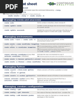 Conda Cheatsheet