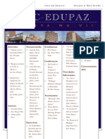 Tabla de Contenido, Revista MEC-EDUPAZ