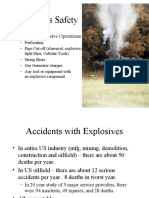 Explosives Safety: - Common Explosive Operations