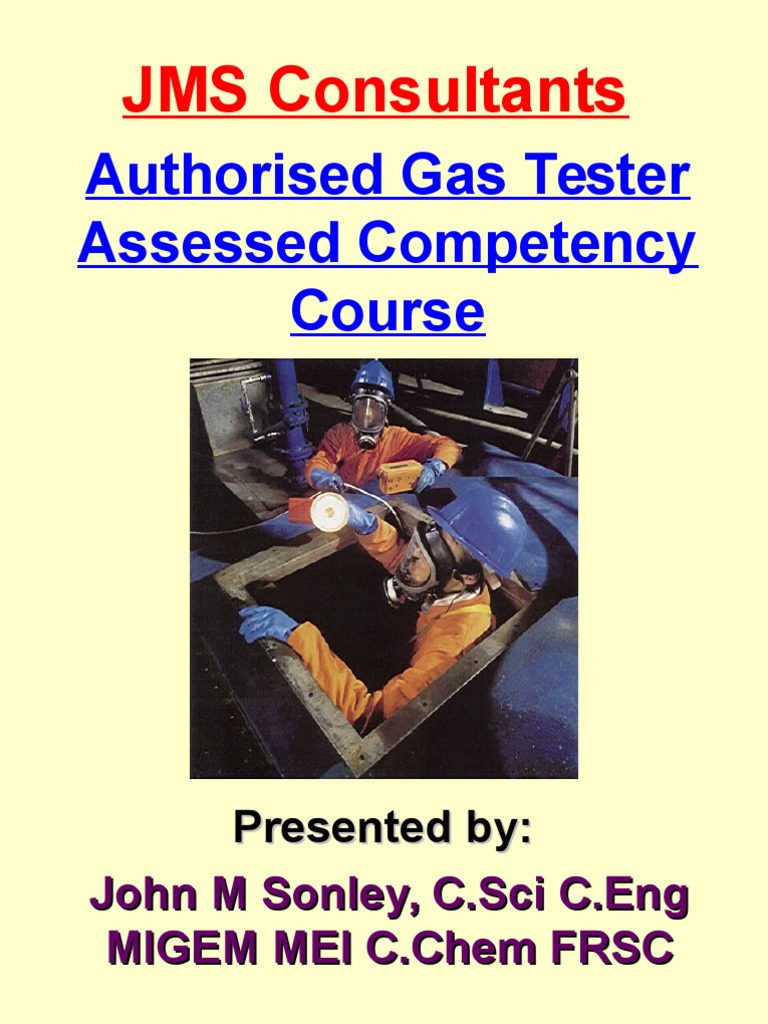 Authorised Gas Tester Course Overview | PDF | Natural Gas | Vacuum Tube